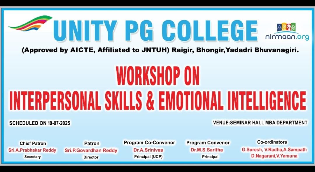 Welcome to Unity PG College
